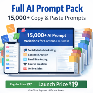 Full AI Prompt Pack – Copy & Paste Prompts for Content & Online Business
